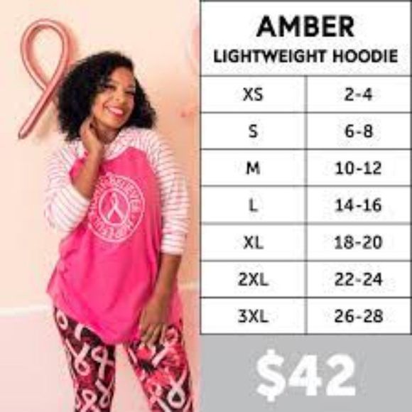 LuLaRoe Amber Hoodie Blue Tie Dye Striped NWT Size Small - Picture 10 of 10